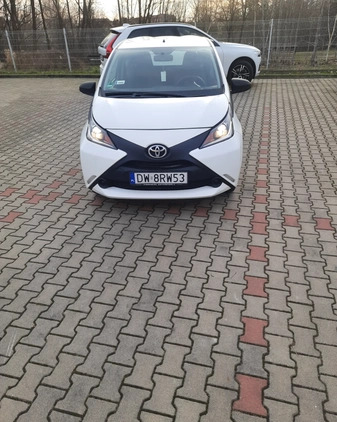 Toyota Aygo cena 26900 przebieg: 75300, rok produkcji 2016 z Wrocław małe 667